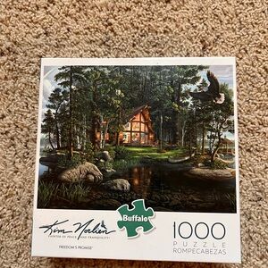 Buffalo David Bitton Tranquil Cabin 1000 Piece Puzzle